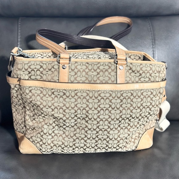Coach Large Tote Baby Diaper Bag - Picture 2 of 13